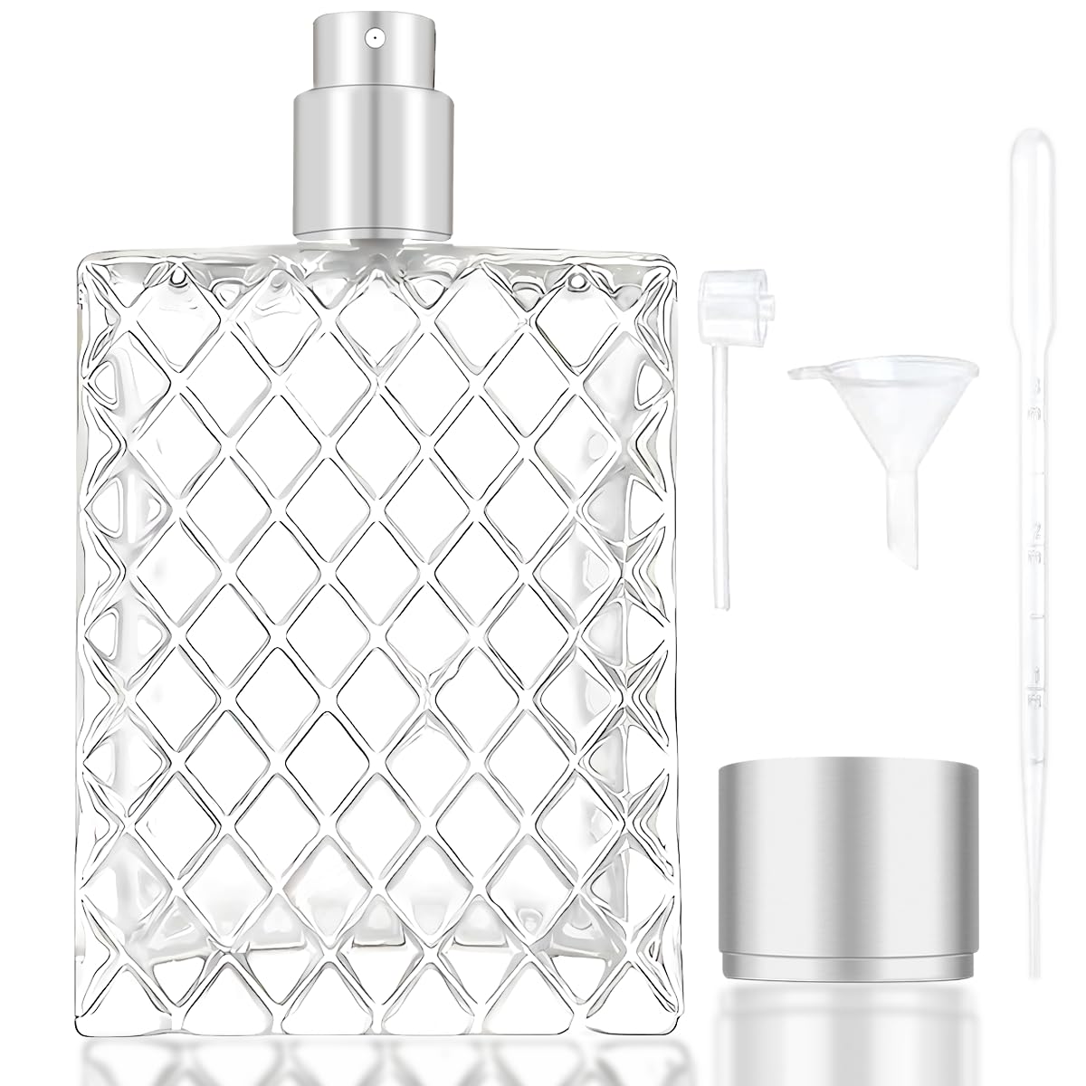 Coespewix 100ml vintage glass bottle with elegant refillable design for travel