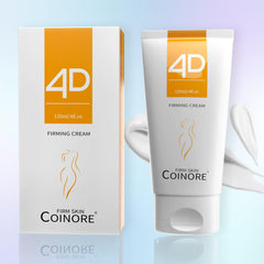 coinore B Flat Belly Firming Cream bottle demonstrates fast-absorbing moisturizer ideal for daily use.