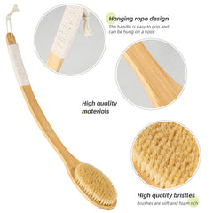 COINPOTIA back-scrubber ergonomic-design delivers comfortable shower cleansing