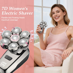 Coklean razor LED display highlights battery life and reminders for confident grooming.
