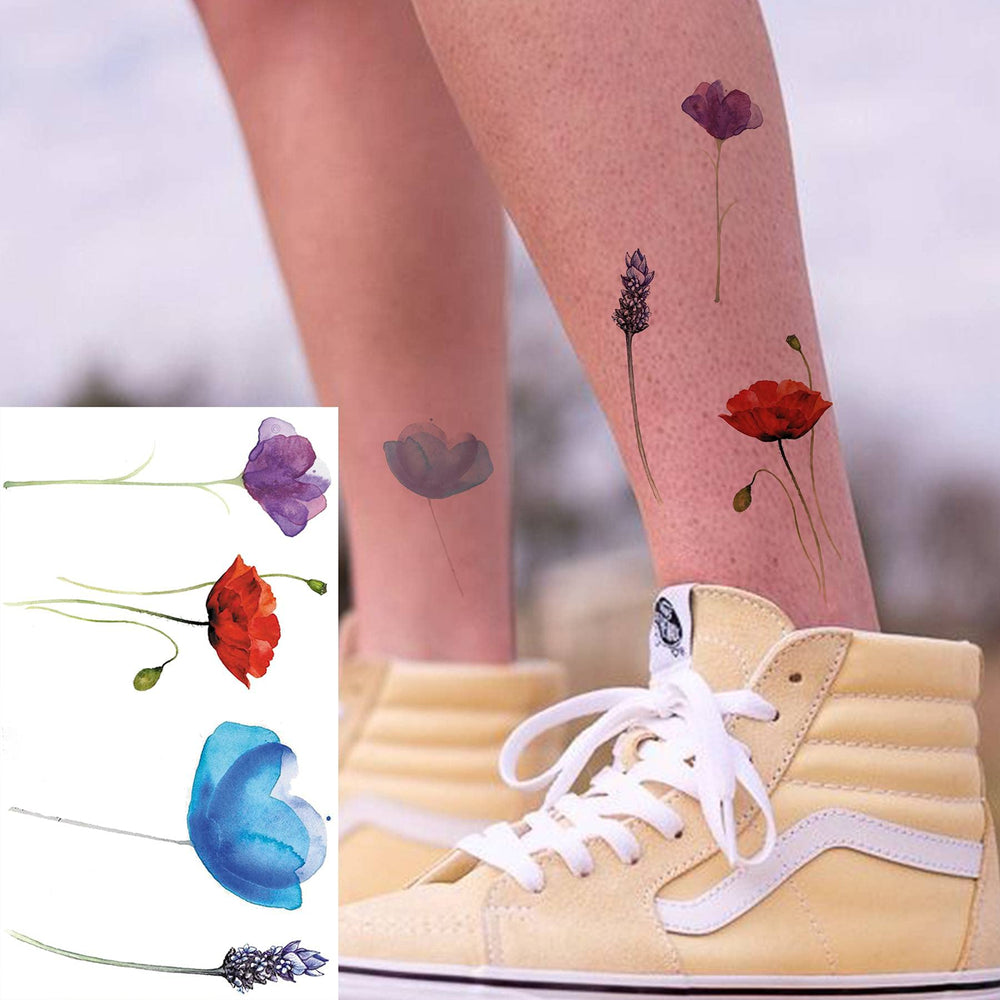 COKTAK party-ready lavender tattoos for beach, wedding, and festival settings.