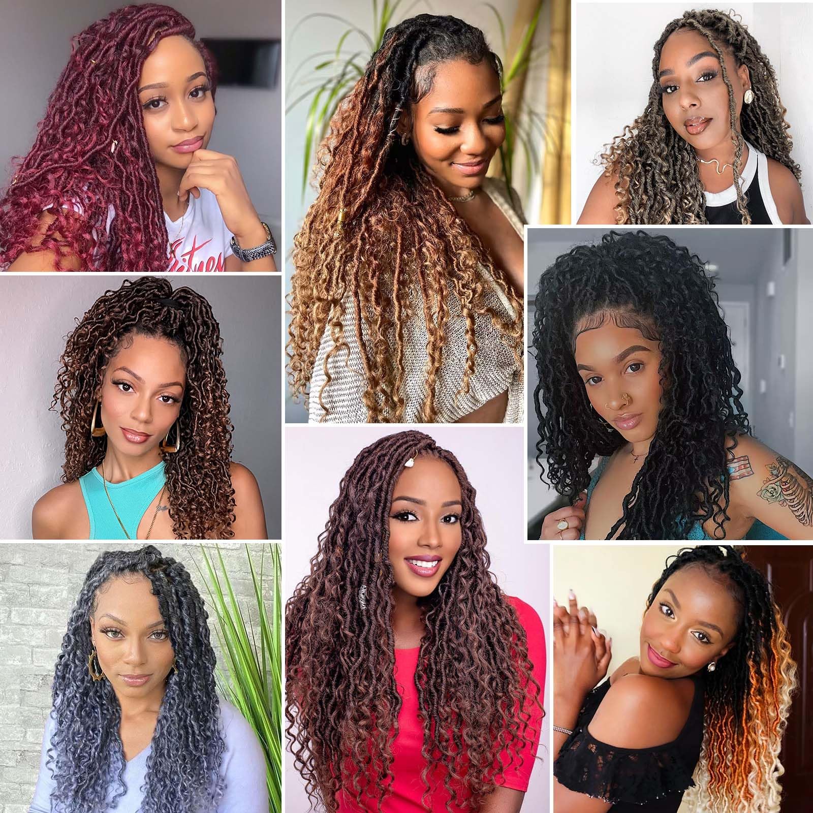 Col Bling Goddess Locs wave finish adds fashionable texture.