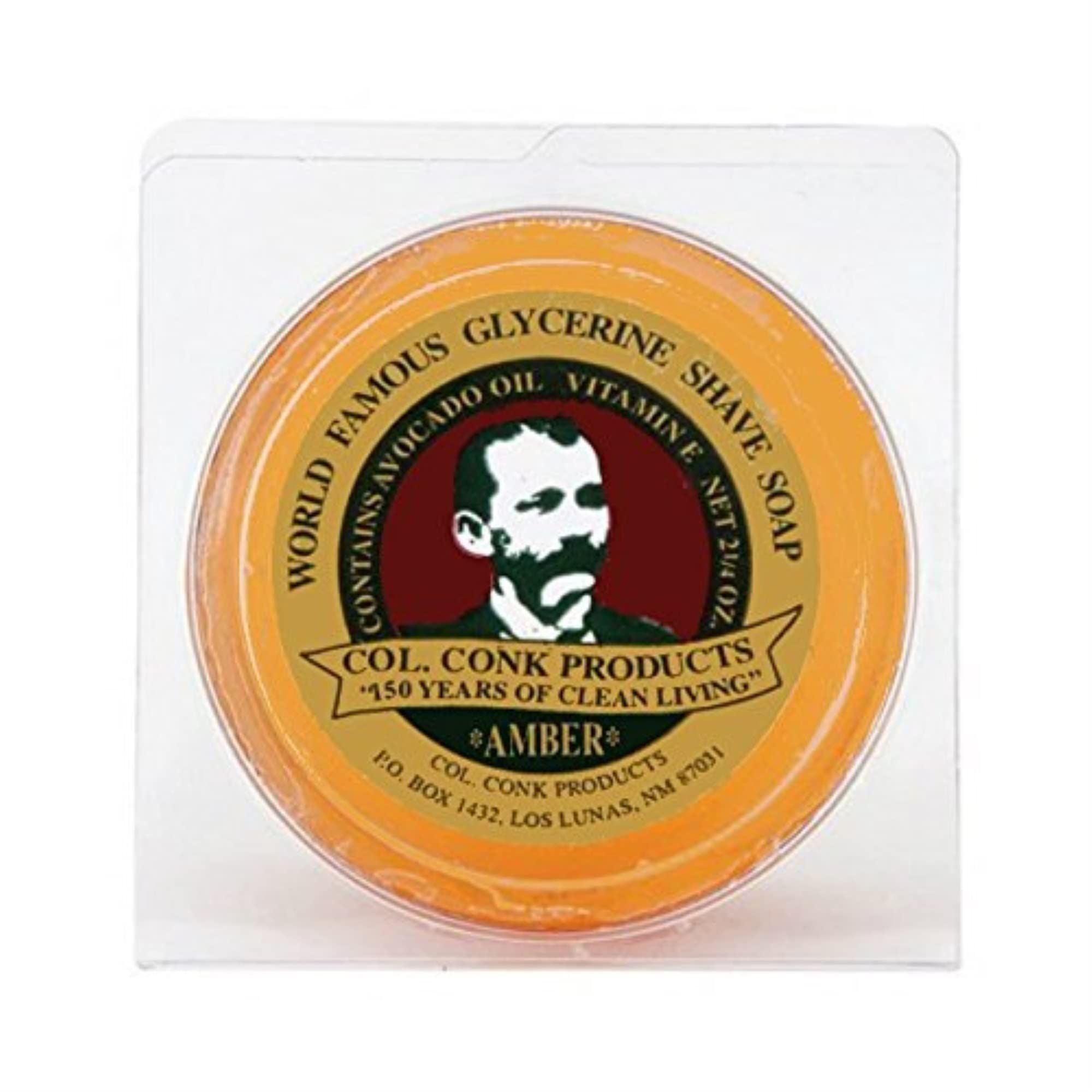 Col. Conk USA-made shave soap label highlights quality and American craftsmanship