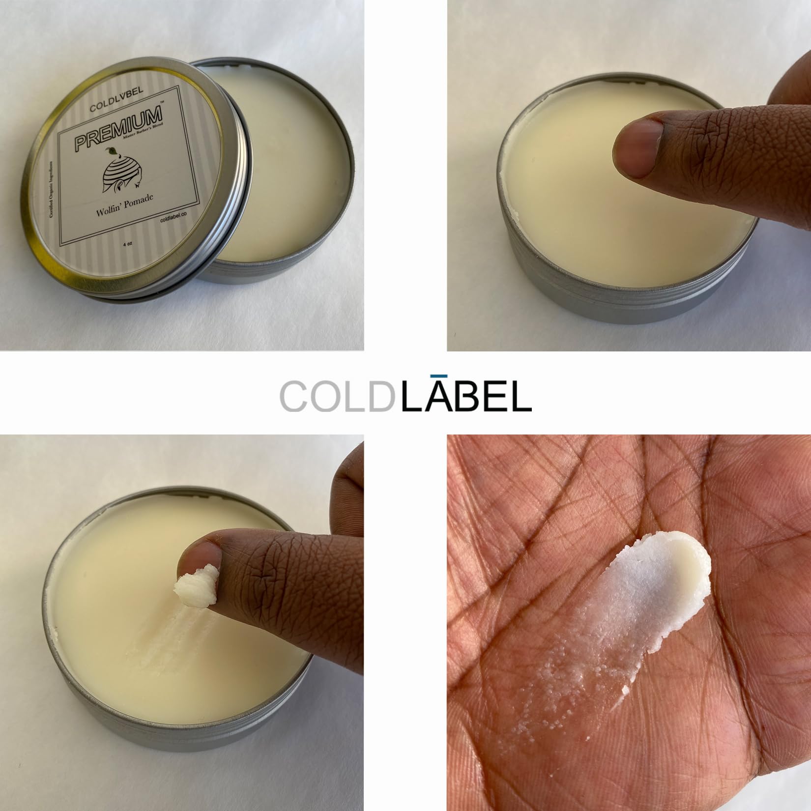 ColdLabel Hair Wolfin Pomade shaping waves with versatile hold.