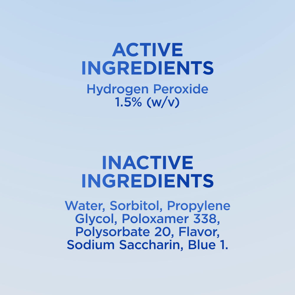 Colgate Peroxyl near orthodontic tools showing suitability after dental work