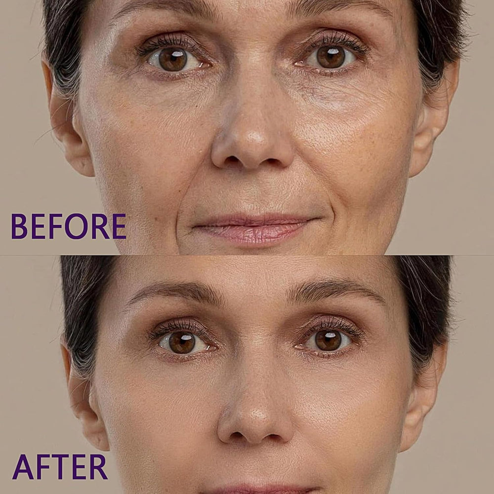 Collagen Moisturing Stick applied for intense hydration and smoothing.