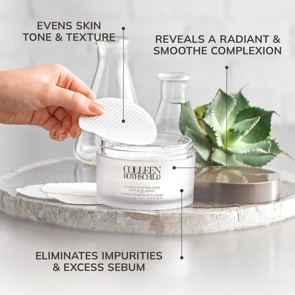 Colleen Rothschild 60 pads tub supports convenient weekly exfoliation sessions.