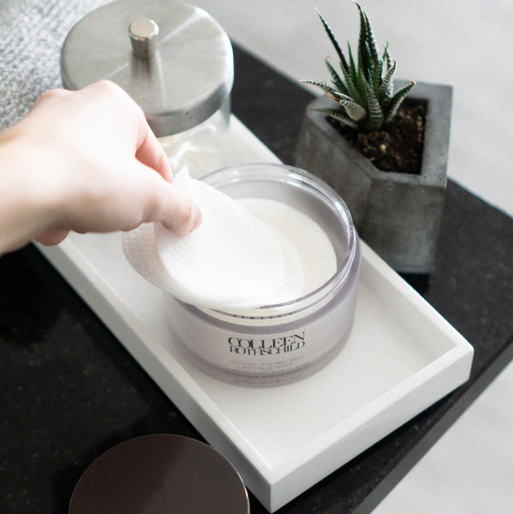 Colleen Rothschild skin renewal appearance hint of smoother tone with regular use.