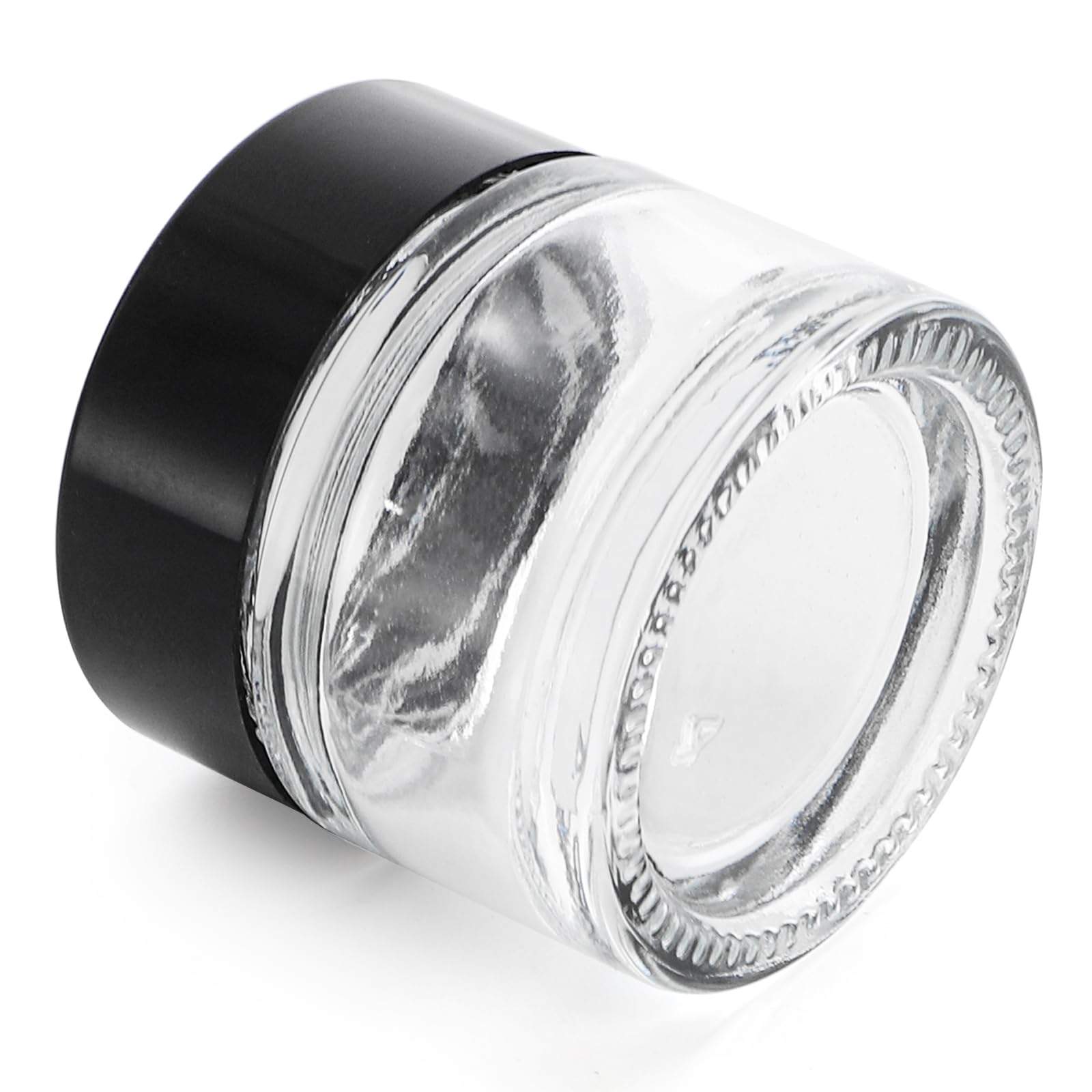 Coloch clear glass displays contents for quick identification and organization.