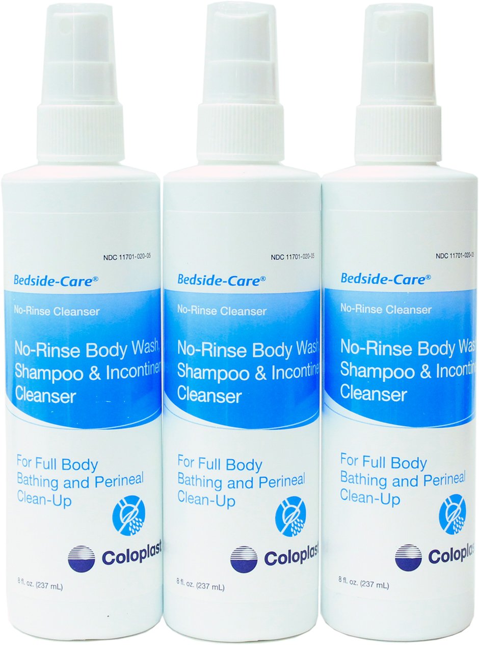 Coloplast Bedside-Care Body Wash Spray bottle for rinse-free bedside cleansing