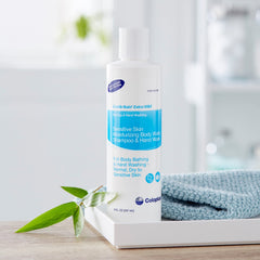 Coloplast Gentle Rain application scene ideal for delicate hair and skin care.