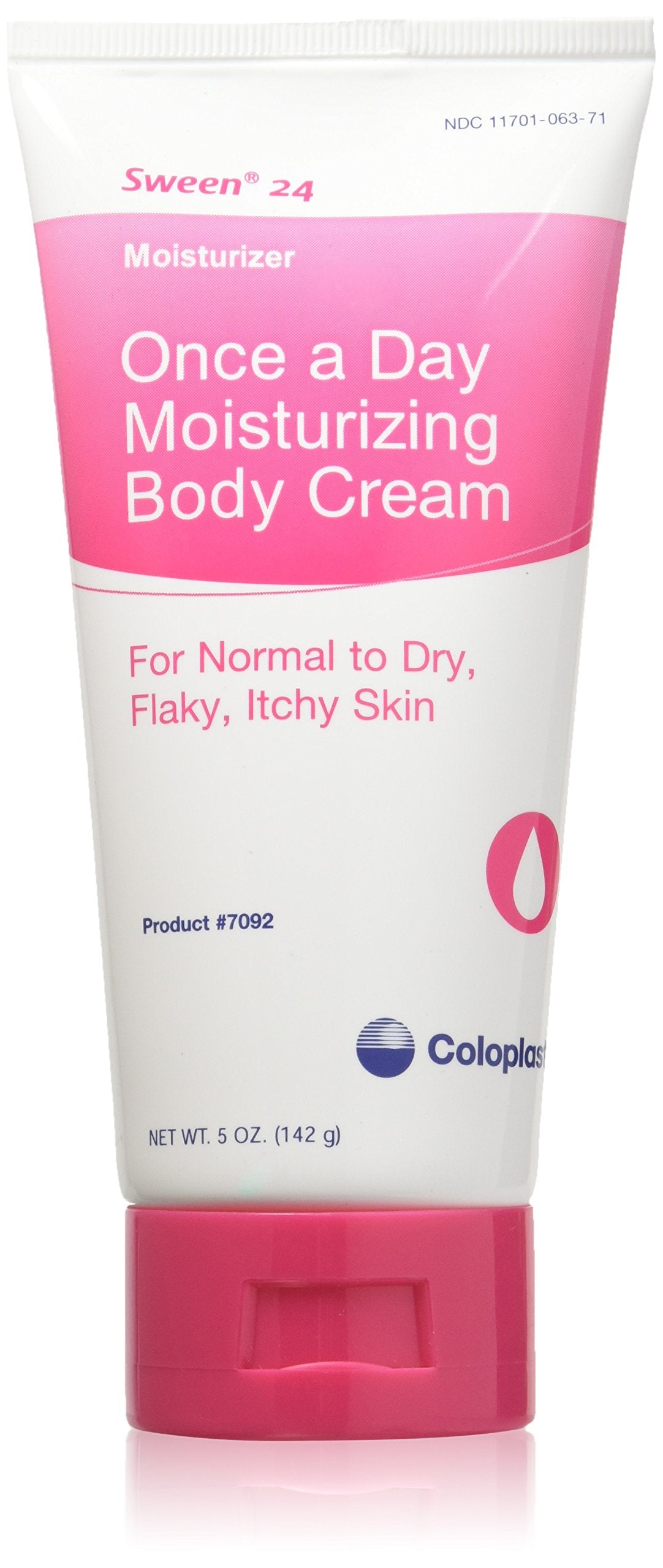 Coloplast Sween 24 unscented cream front view showing daily moisture for all skin types
