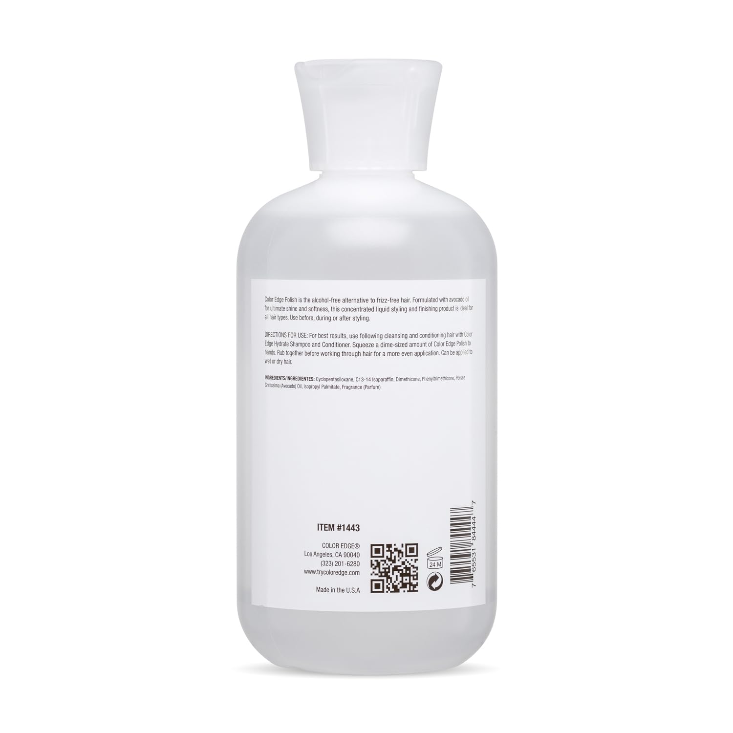 Color Edge Polish ingredient shot shows avocado oil for detangling and nourishment.