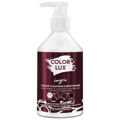 Color Lux Color Cleansing Conditioner Sangria bottle pour promotes buildable color and easy application