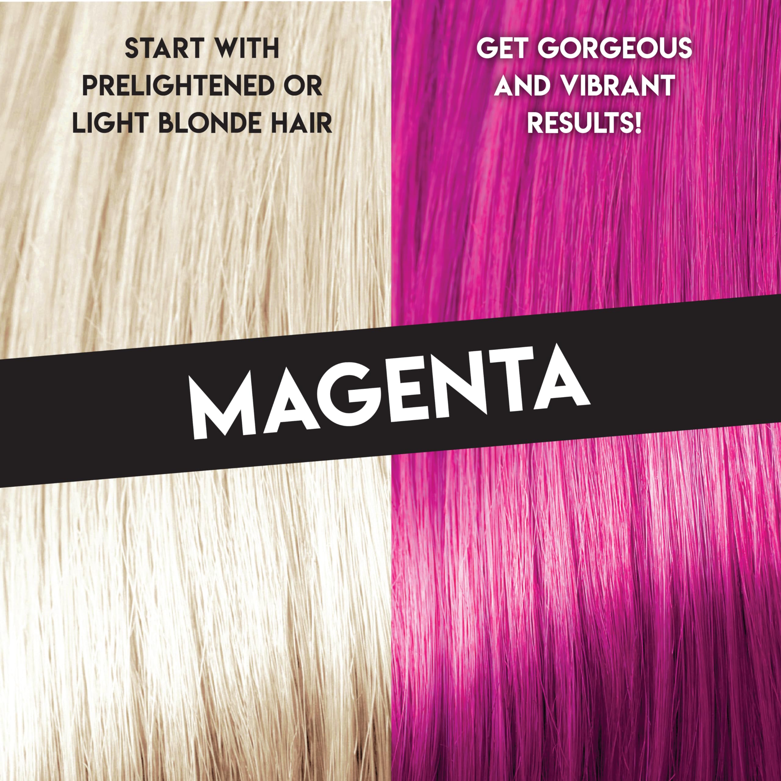 Color Lux Direct Vibes Magenta application gloves prevent mess during color handling.