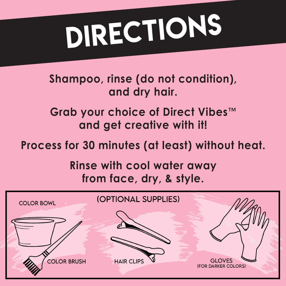 Color Lux Direct Vibes Magenta layered hair close-up shows long-lasting vibrancy.