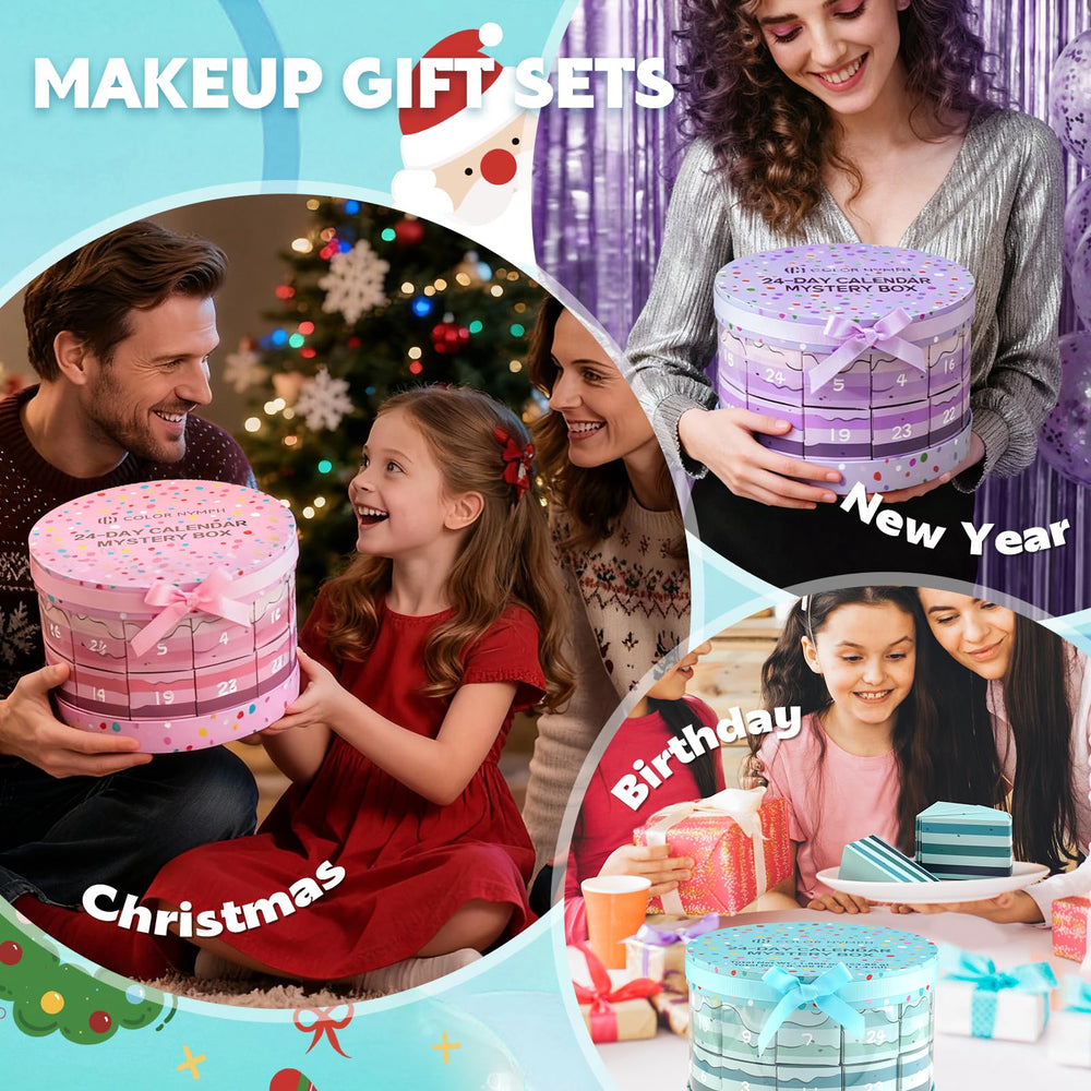 Color Nymph advent calendar hair clips keep hair tidy during festive routines
