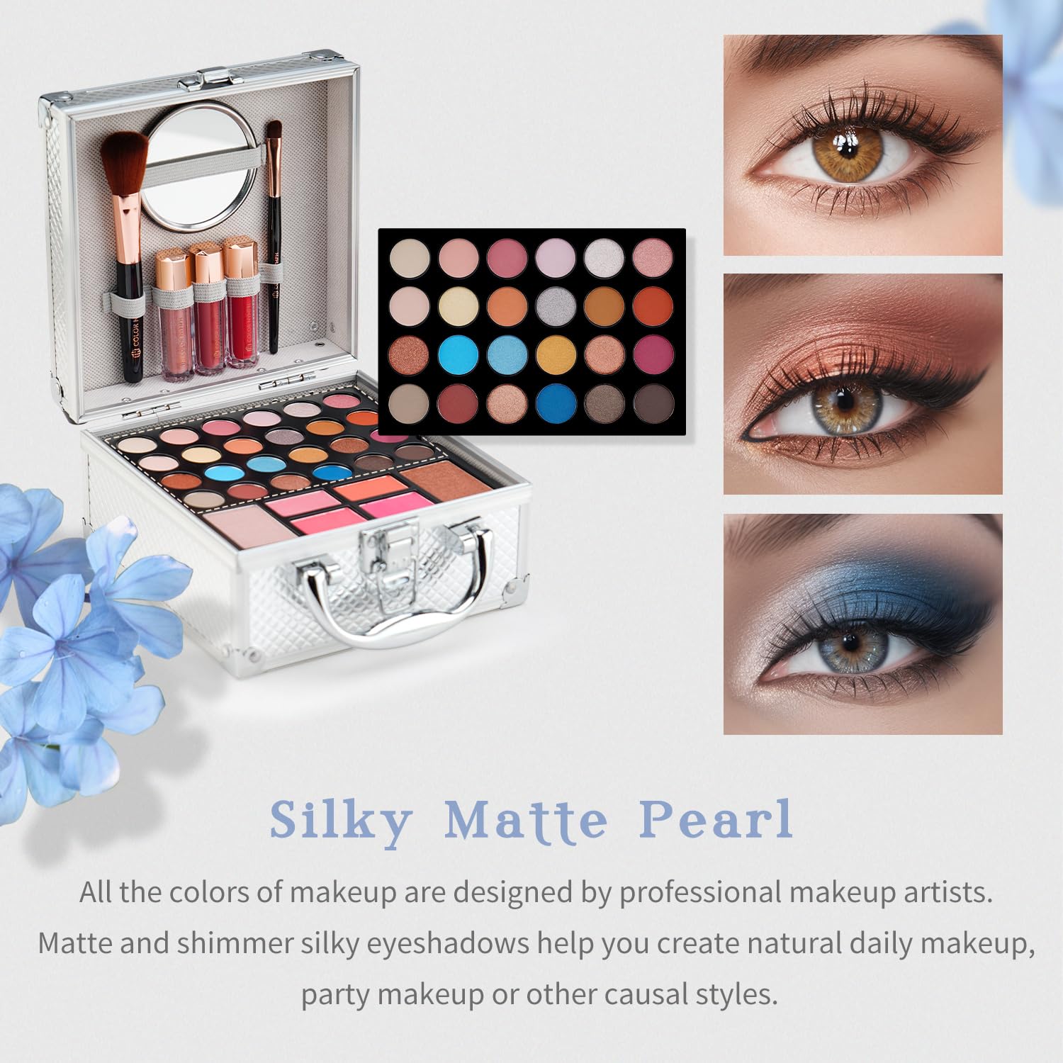 Color Nymph beginner kit train case keeps cosmetics portable
