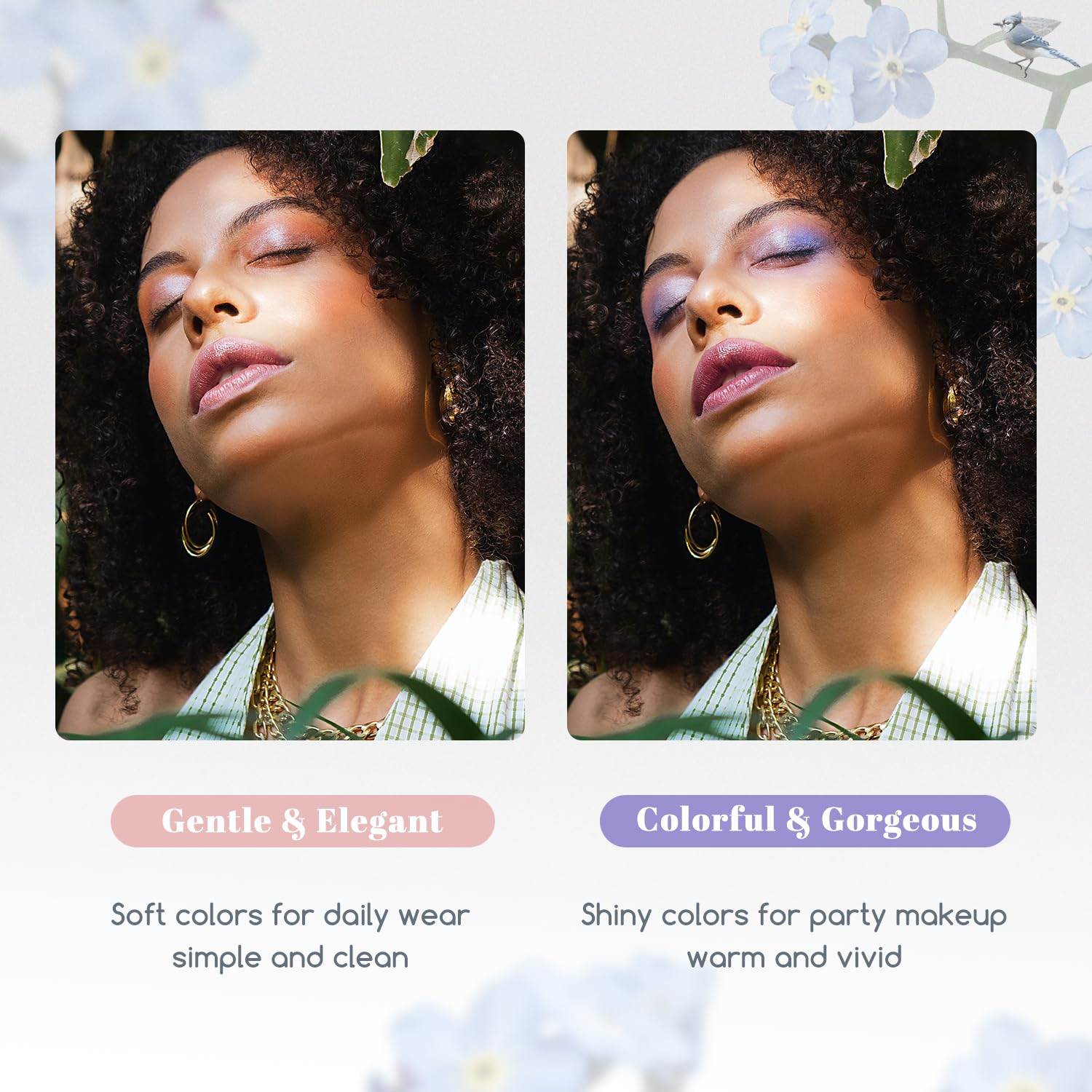 Color Nymph beginner makeup kit brushes and tools for easy application.
