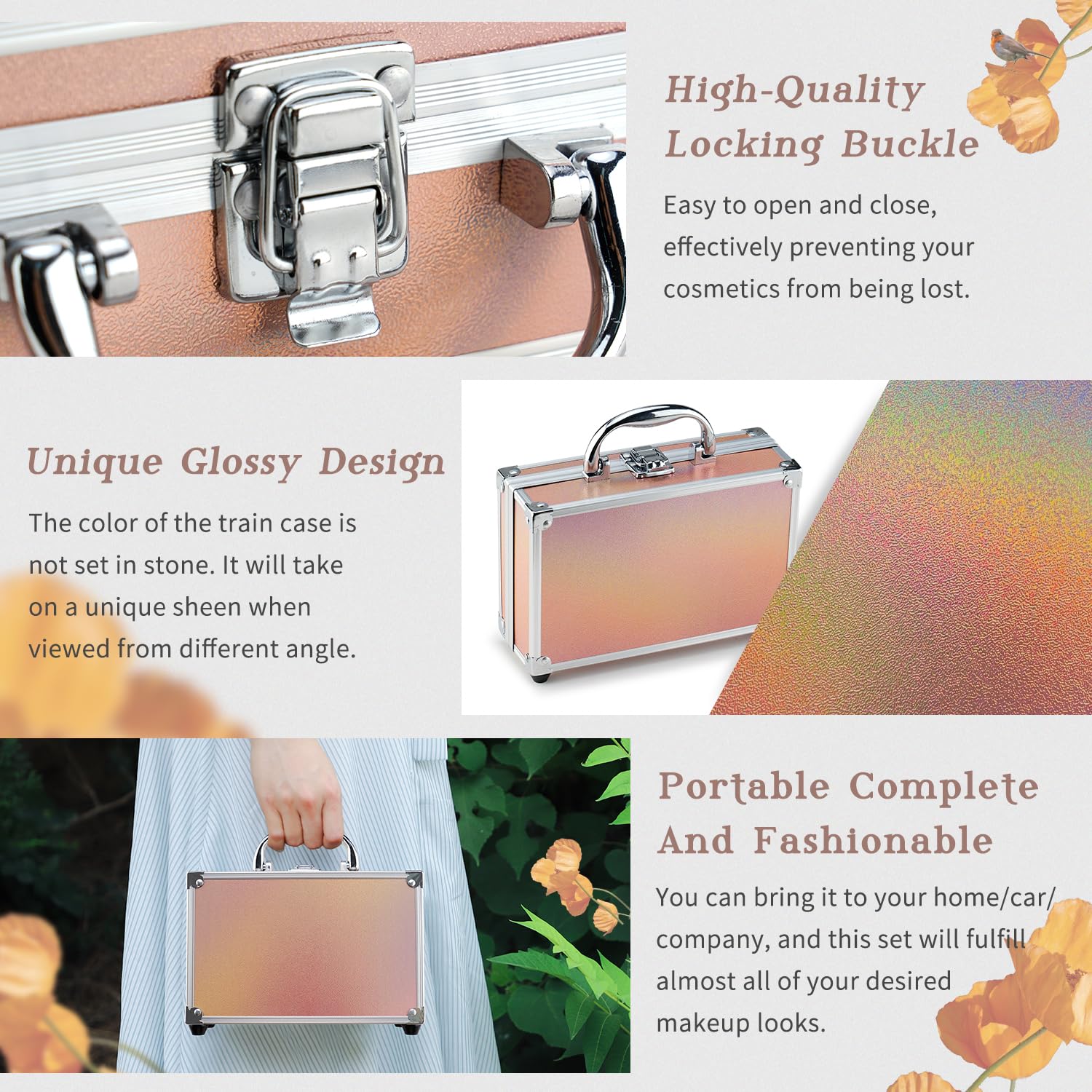 Color Nymph blush bronzer highlighter set adds natural warmth and glow.