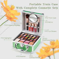 Color Nymph blush-bronzer-highlighter set adds natural warmth and glow.