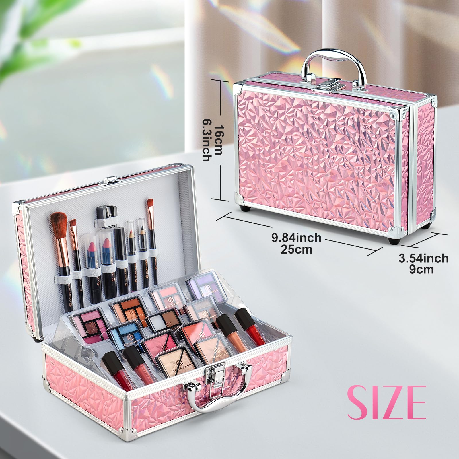 Color Nymph brush set includes essential tools for complete looks.
