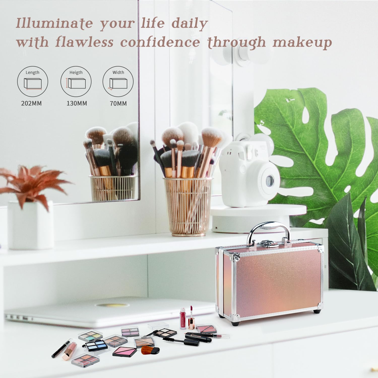 Color Nymph brushes makeup set includes essential tools for flawless application.