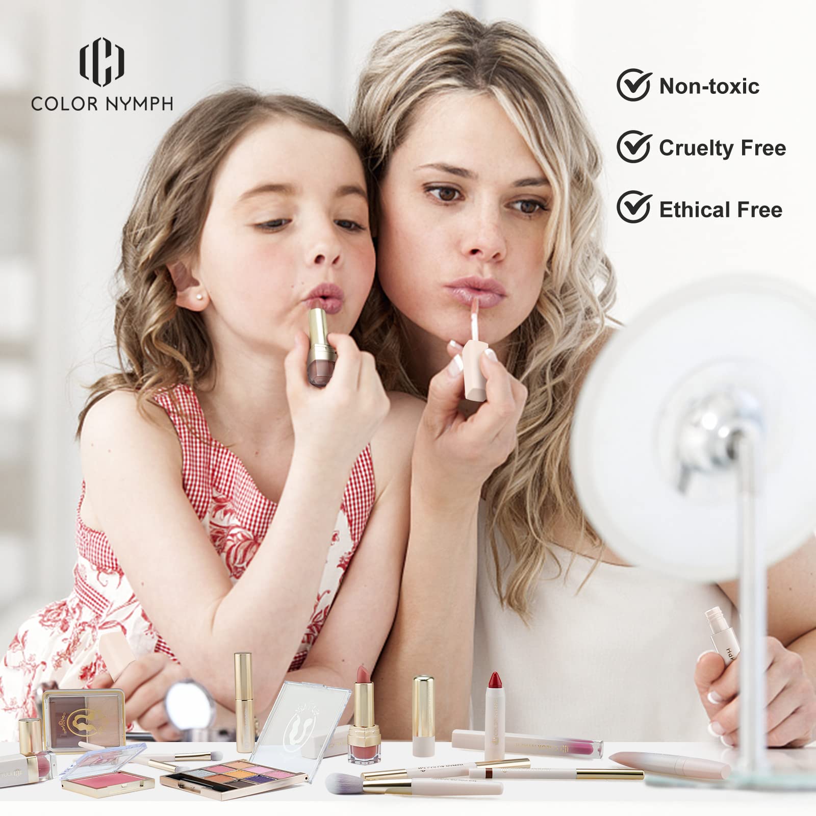Color Nymph makeup gift set teens lipgloss delivers glossy finish and subtle shimmer