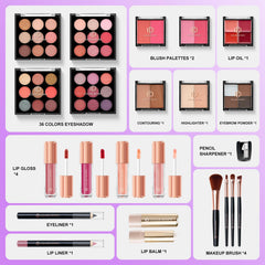 Color Nymph train-case-closed shows portable storage ideal for travel and quick touch-ups