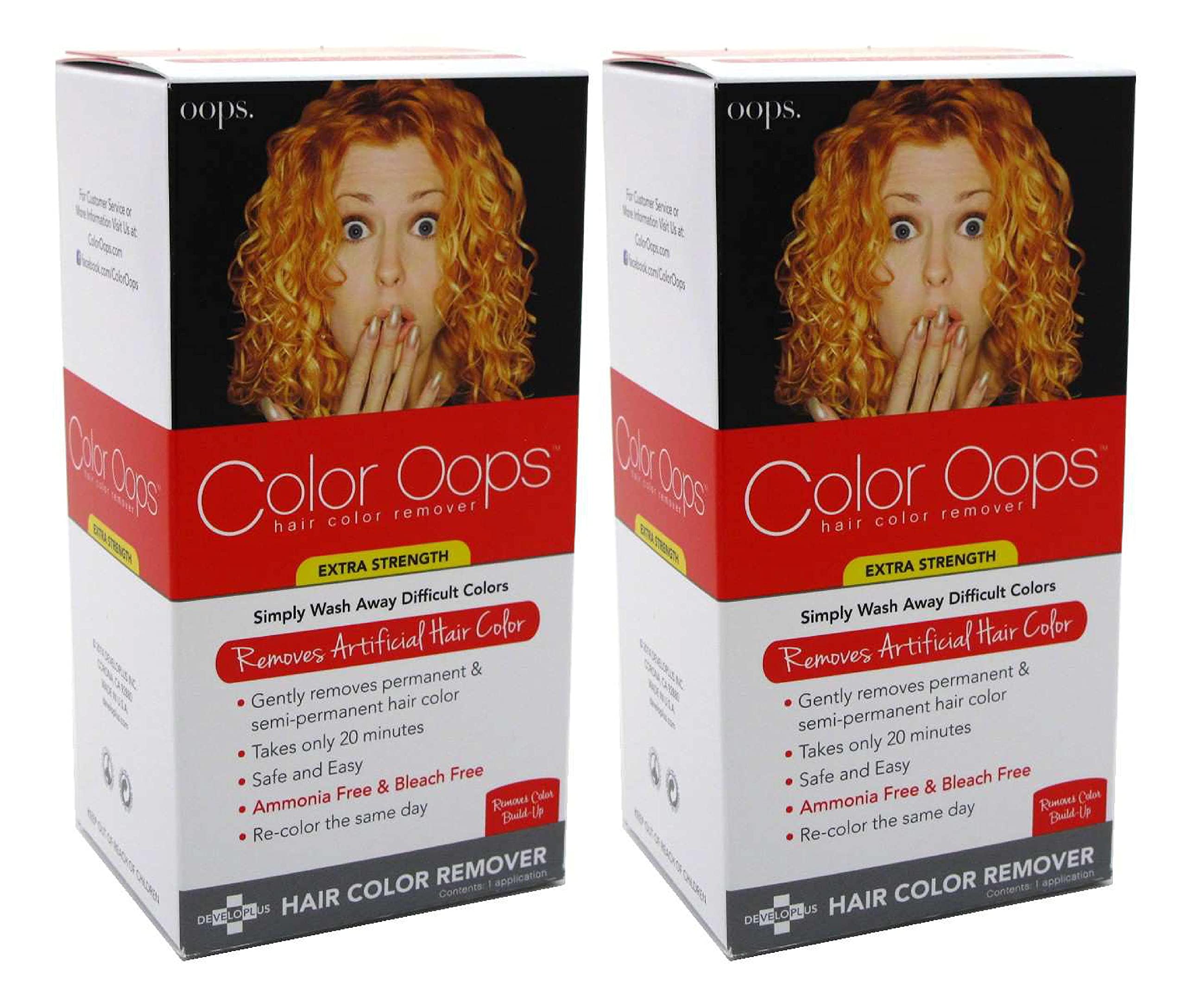 Color Oops formula is ammonia- and bleach-free for gentler color correction at home