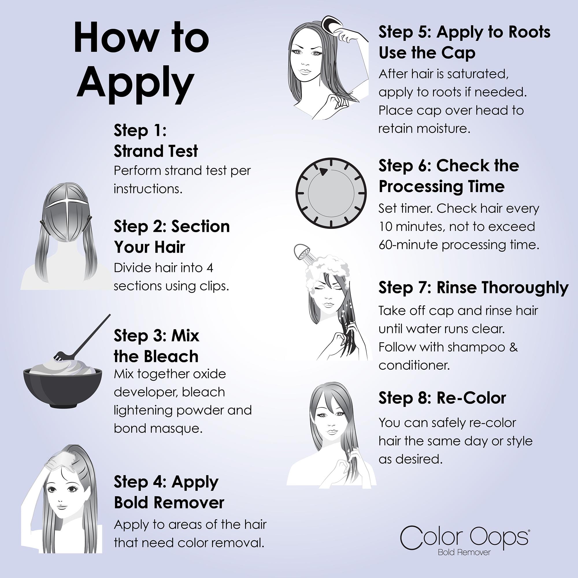 Color Oops Bold Remover curly hair usage demonstrates versatility.