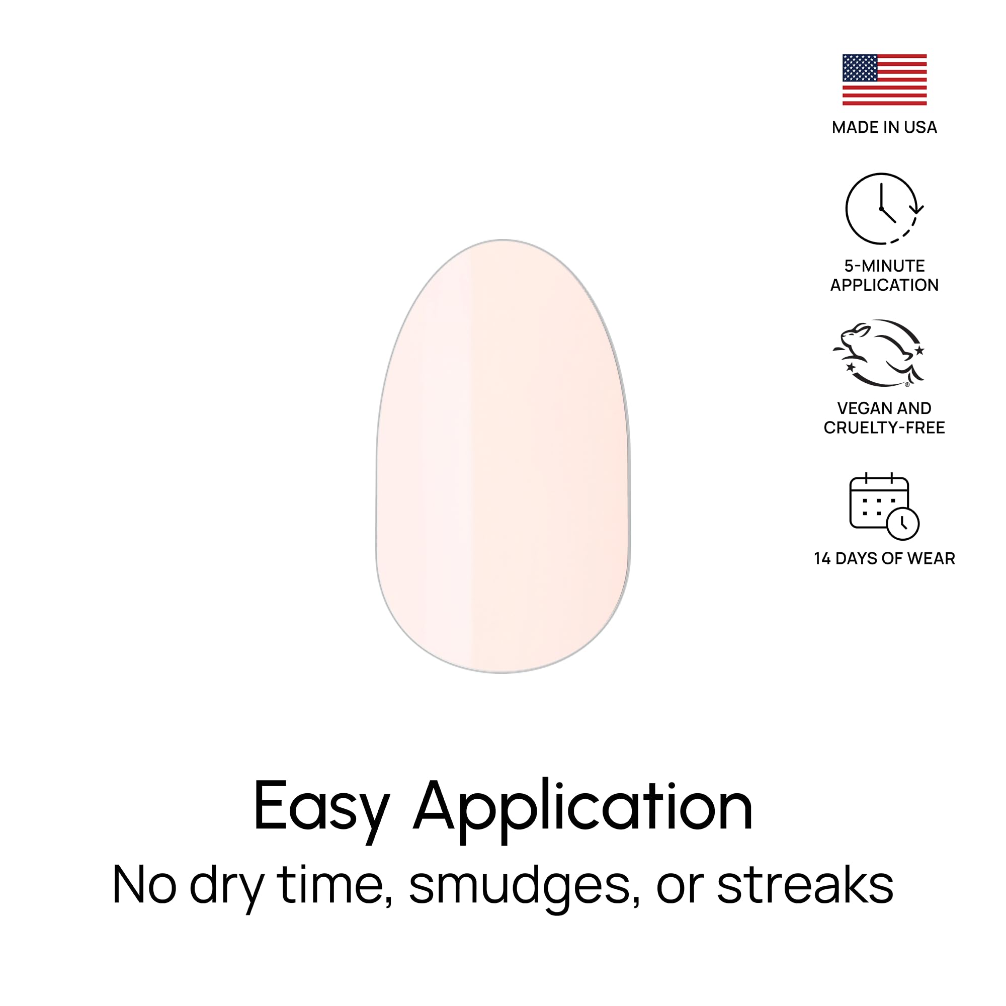 Color Street Ballet Blush easy-apply strips with no dry time