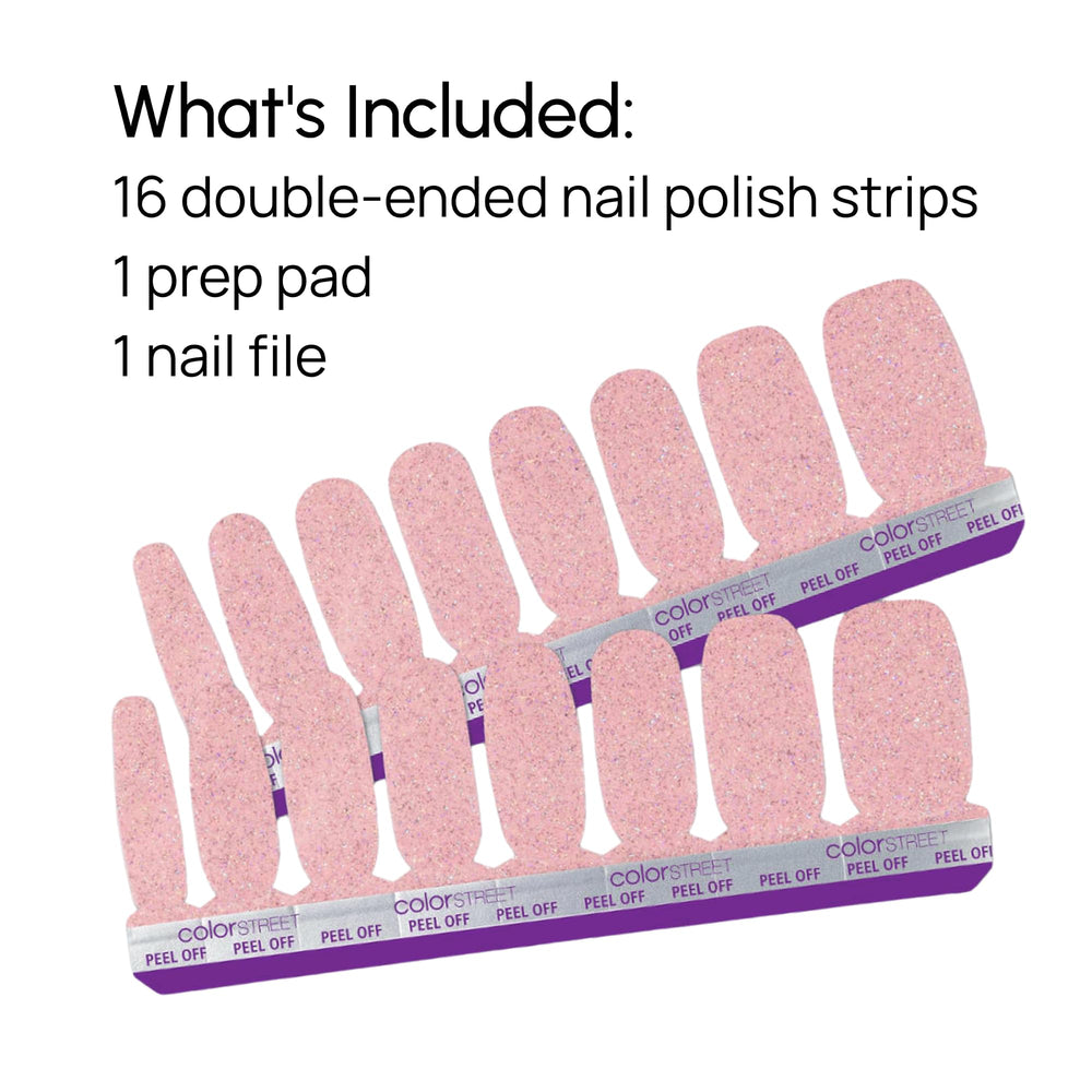 Color Street Blushing in Flushing USA-made polish strips ready to wear.