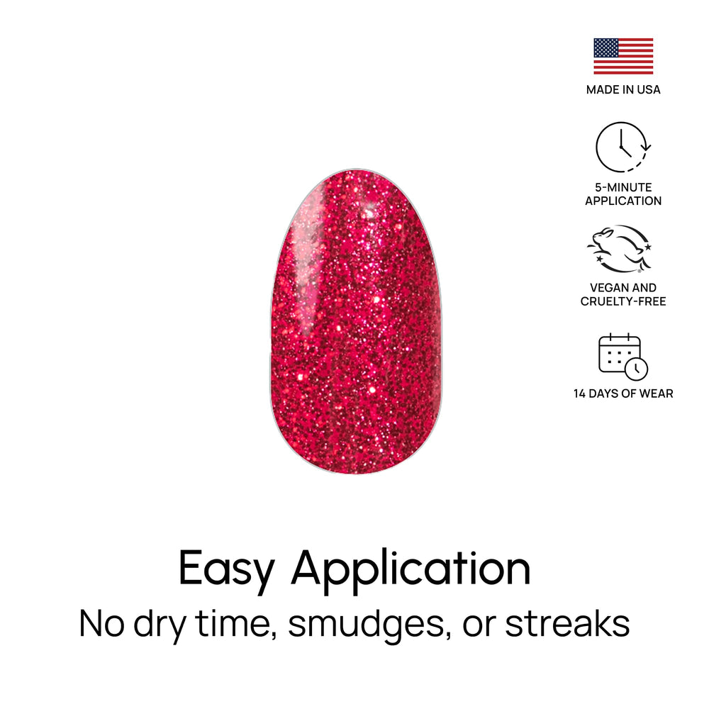 Color Street Cherry on Top USA-made nail strips