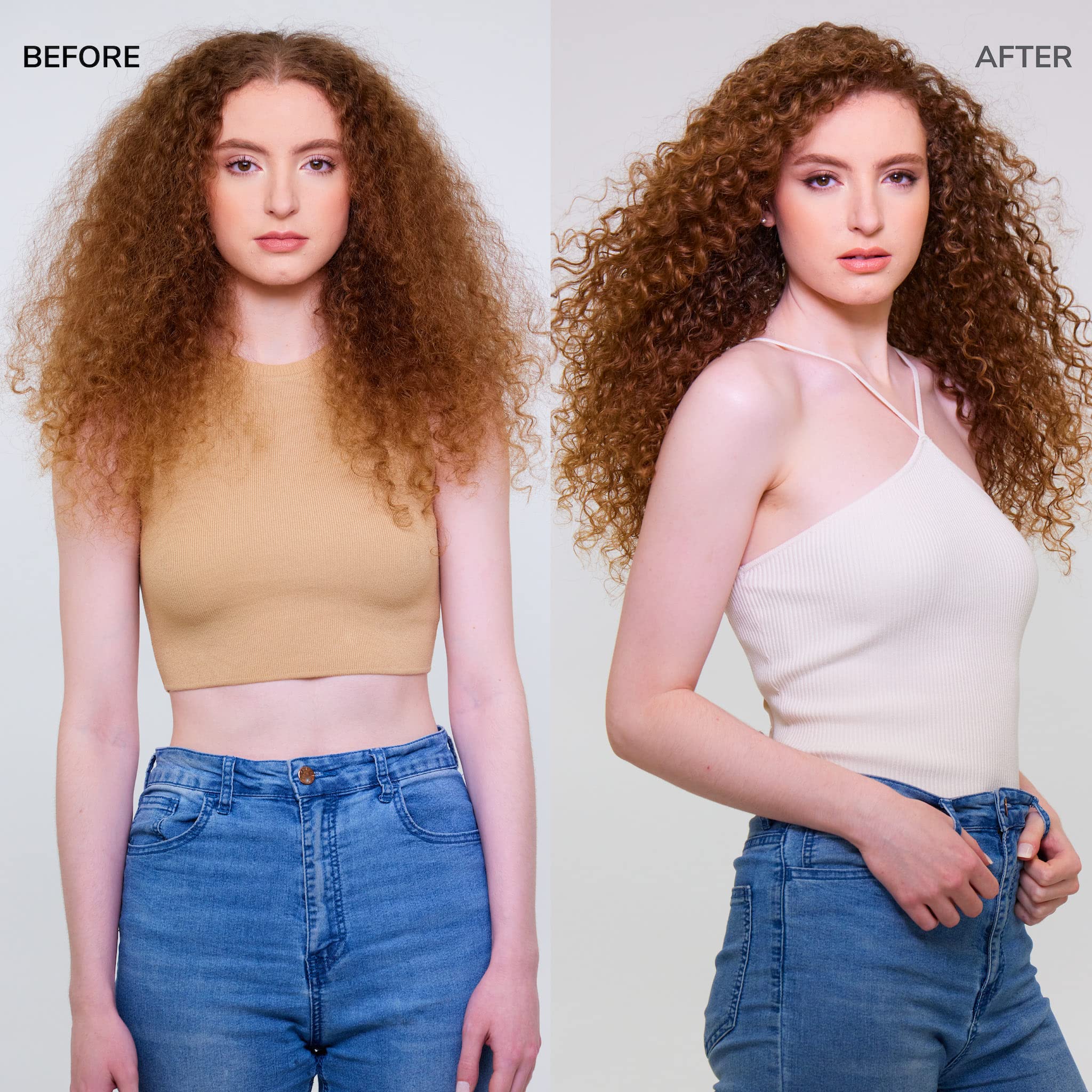 COLOR WOW Curl Wow Snag-Free Pre-Shampoo Detangler applied to damp curls for slip