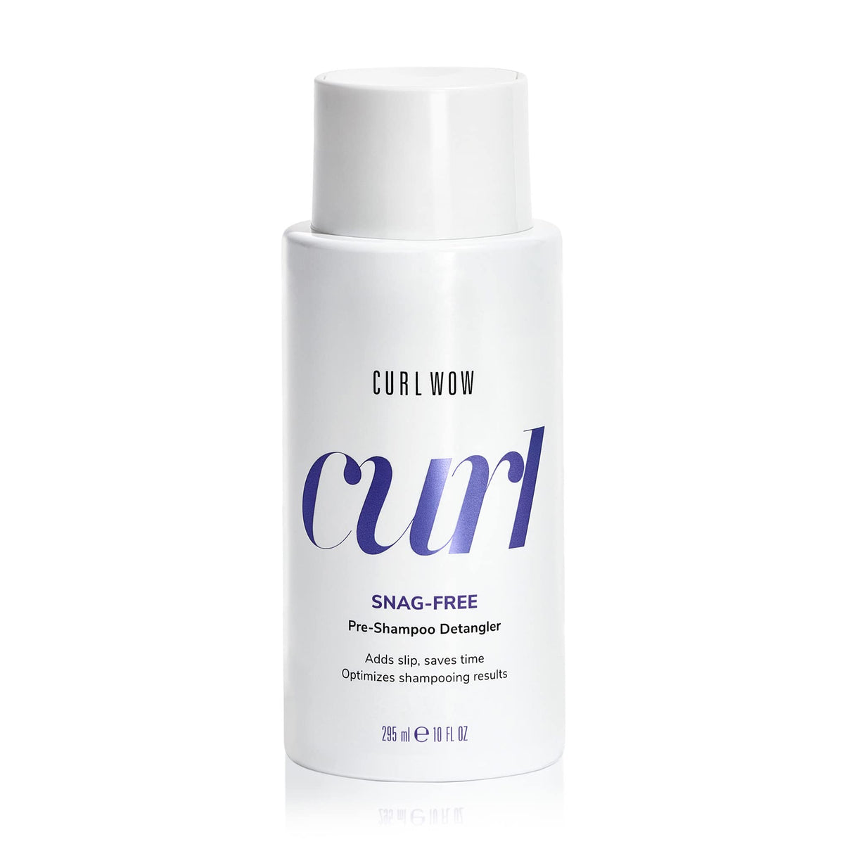 COLOR WOW Curl Wow Snag-Free Pre-Shampoo Detangler bottle front promoting slip before washing
