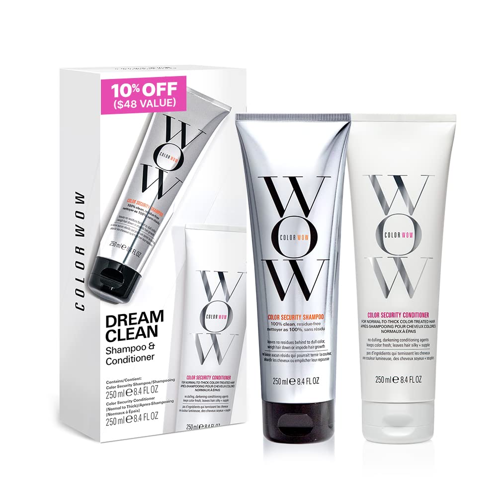 COLOR WOW Dream Clean Duo shampoo lather delivers rich cleansing foam.