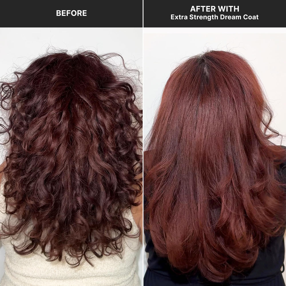COLOR WOW Dream Coat application on hair for even distribution