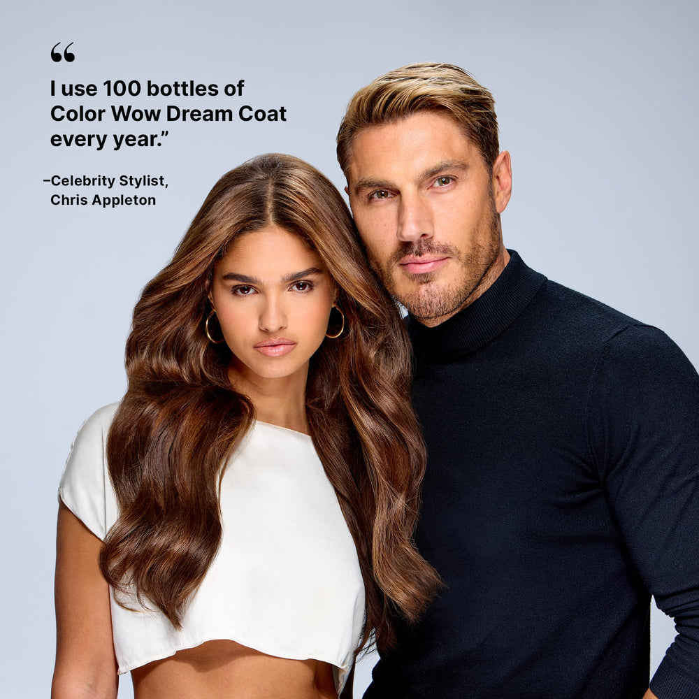 COLOR WOW Dream Coat hair shine-gloss enhances reflective, healthy-looking finish.