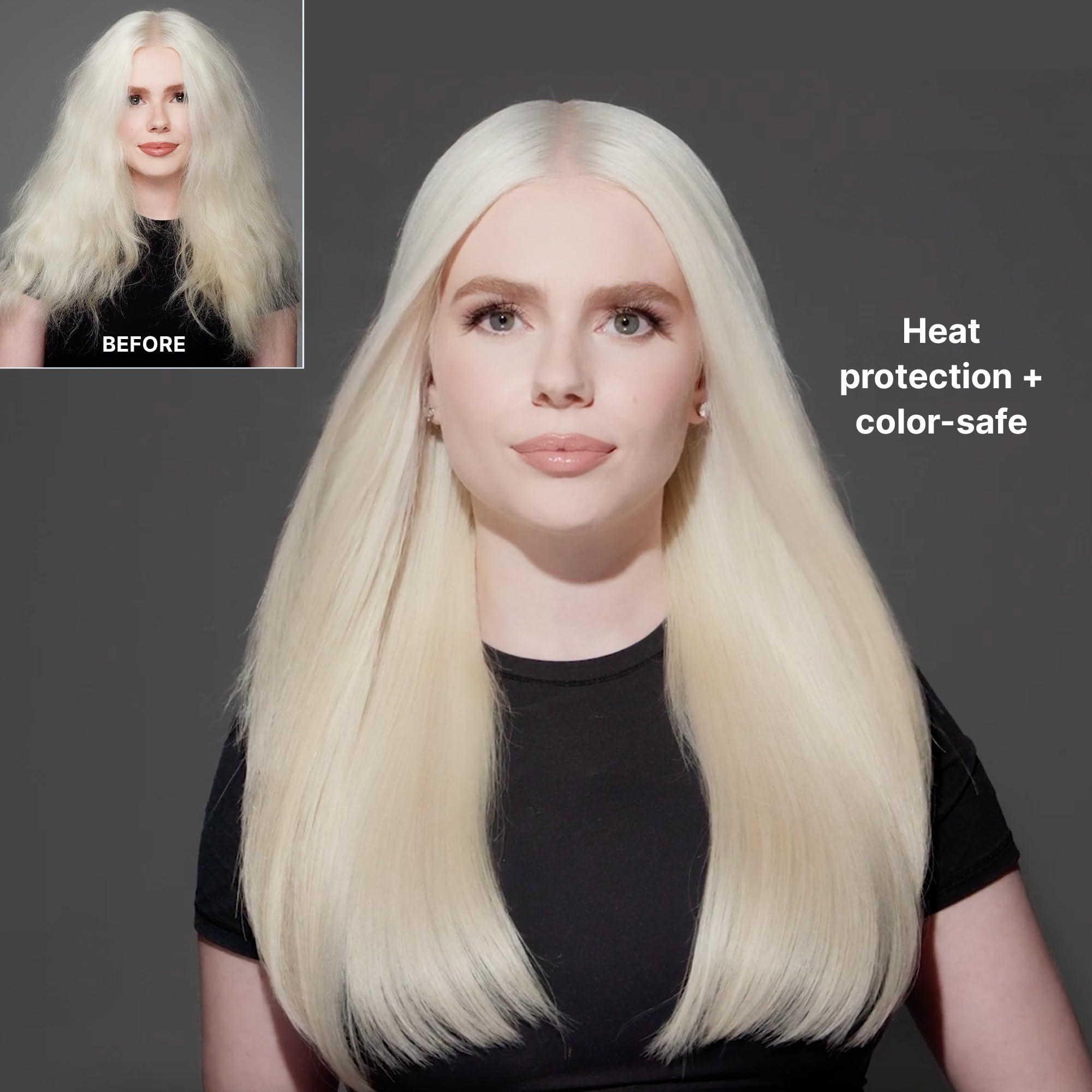 COLOR WOW Dream Coat in use with blow dryer shows humidity blocking performance