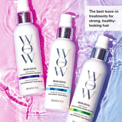 COLOR WOW Dream Cocktail in use during blow-dry for density boost.
