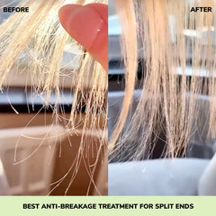Hair being blow-dried with Dream Cocktail for heat protection and smoother strands