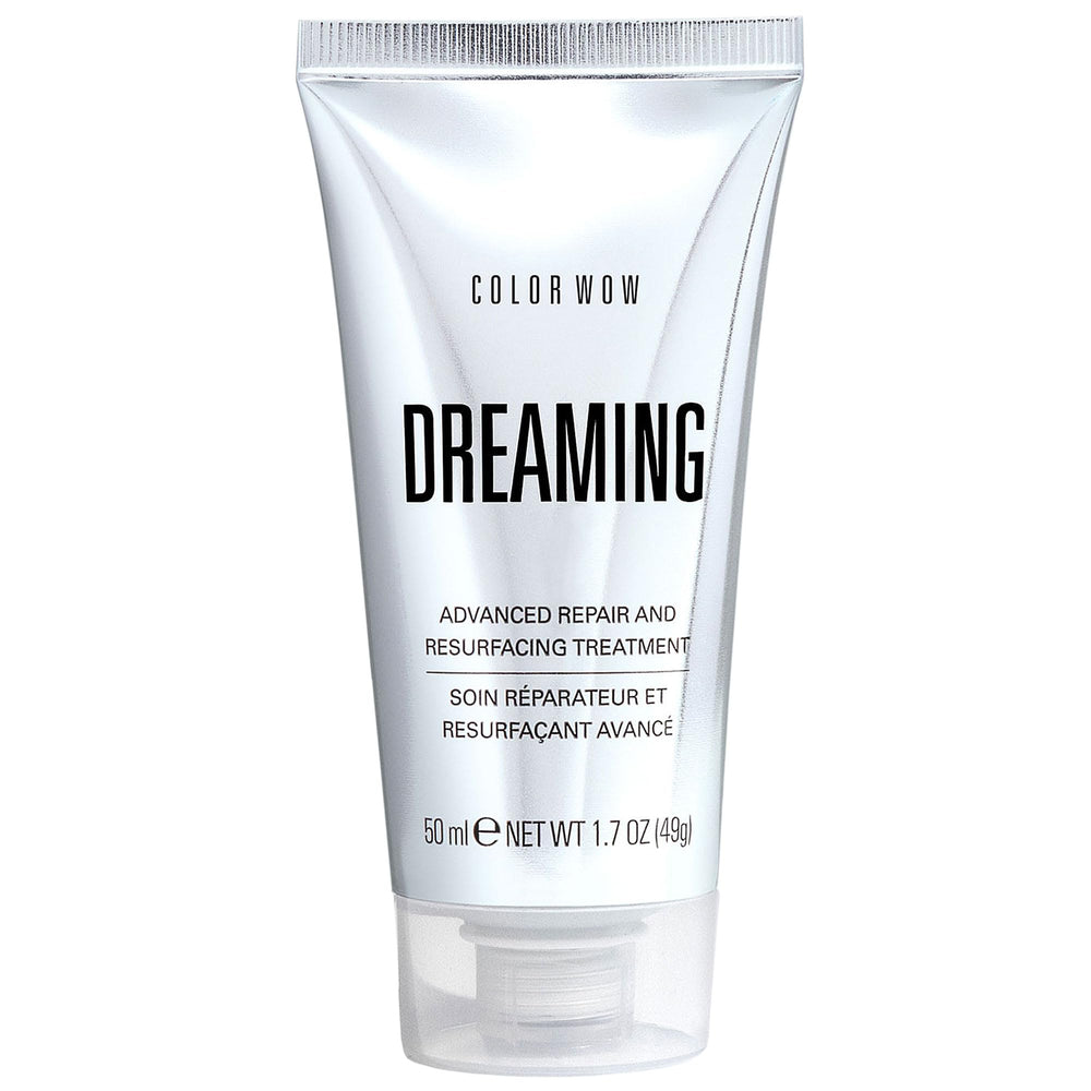 COLOR WOW Dreaming Advanced Repair reveals glassy, silky hair with reduced frizz.