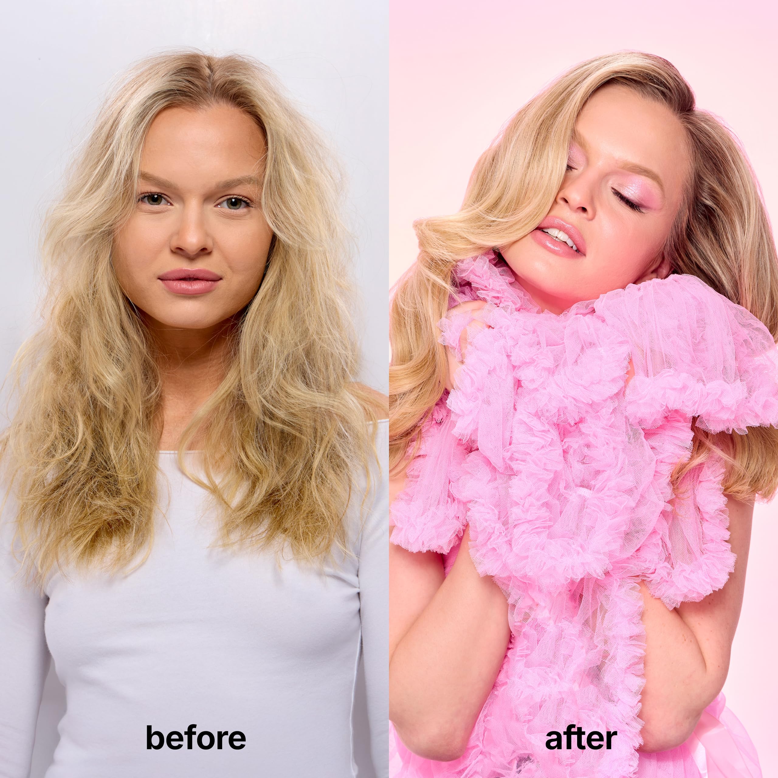 color wow dreaming long-lasting effect demonstrated as results endure through multiple washes.