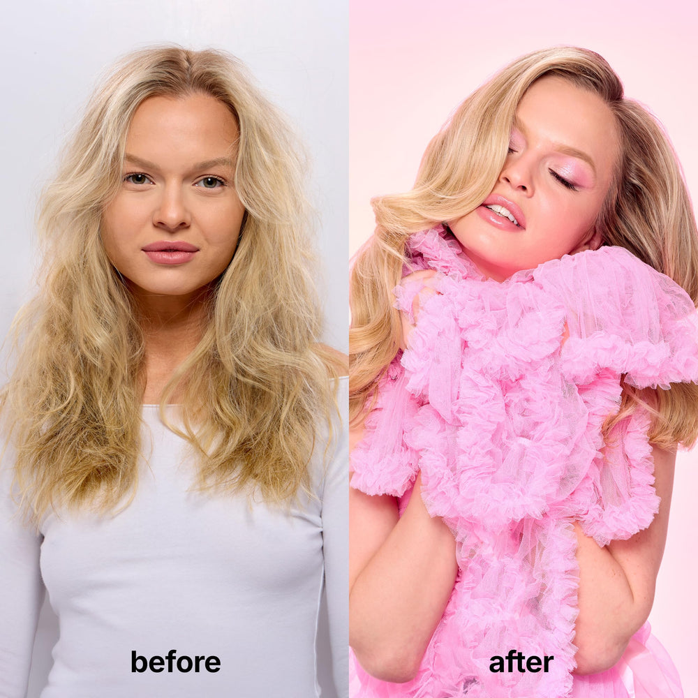 color wow dreaming long-lasting effect demonstrated as results endure through multiple washes.