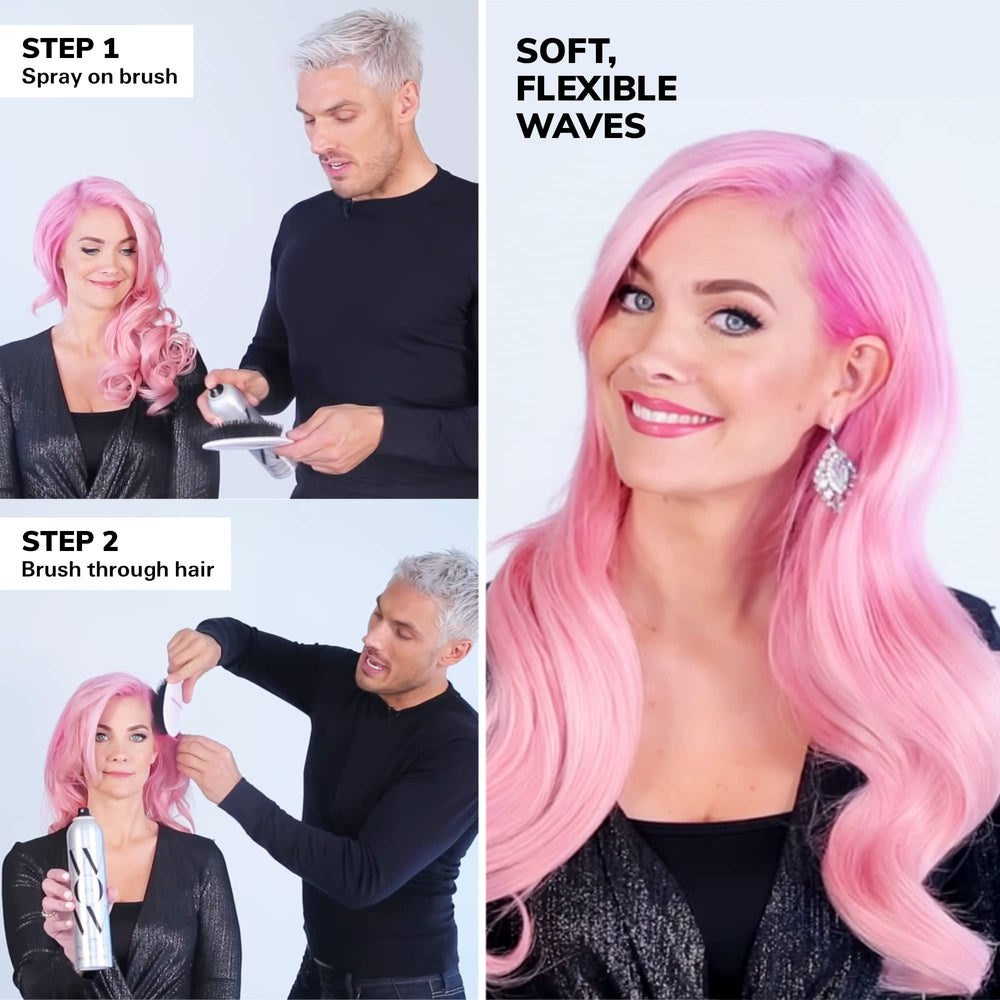 COLOR WOW hairspray mist applied for even distribution and styling use.