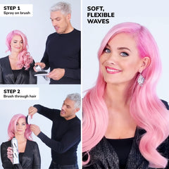 COLOR WOW hairspray mist applied for even distribution and styling use.