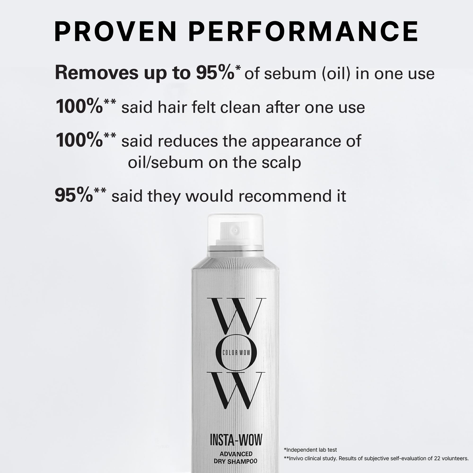 COLOR WOW Insta-WOW spray application demonstrates quick refresh without gritty residue