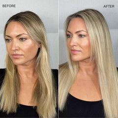 COLOR WOW Insta-WOW dry shampoo texture close-up shows shiny, residue-free finish