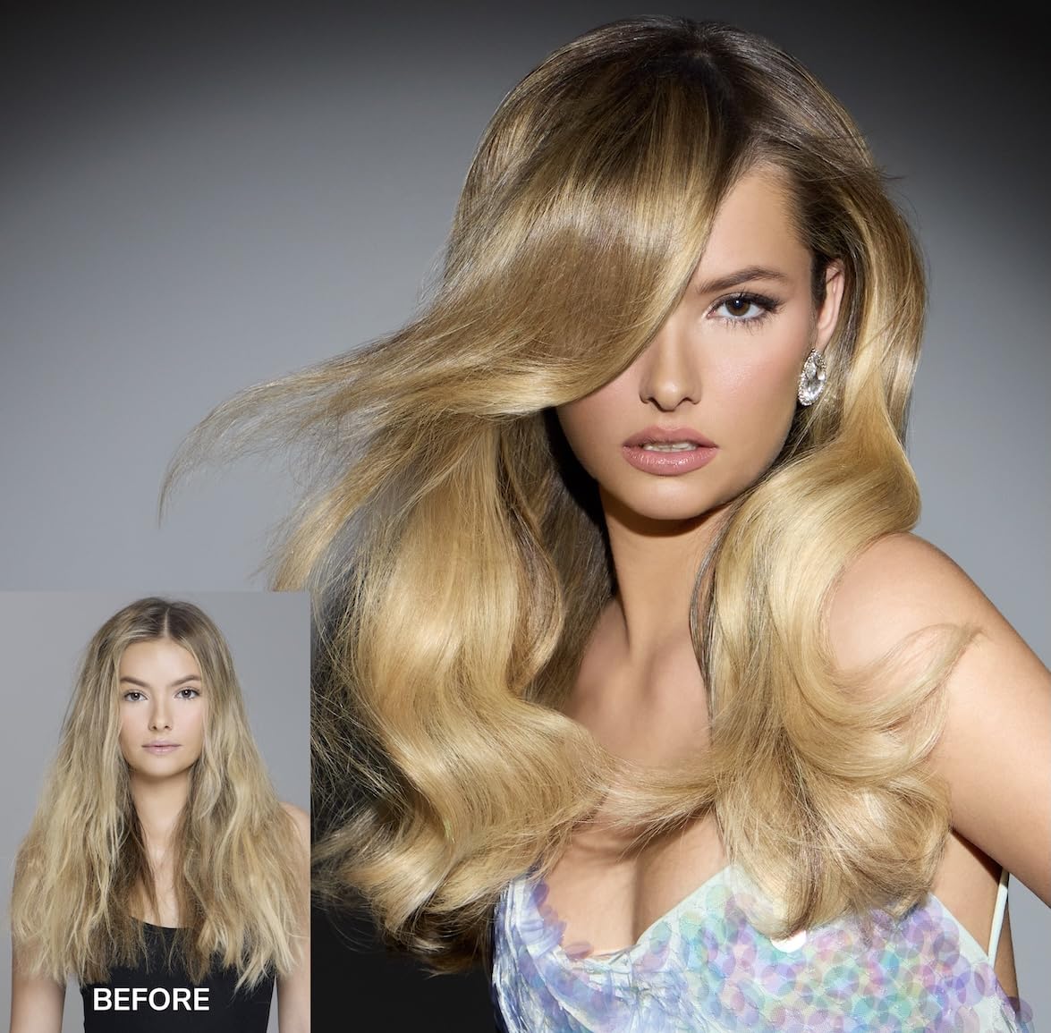 COLOR WOW Money Laundering Glossing Conditioner close-up gloss on hair